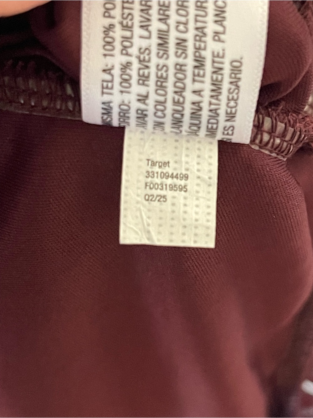 Wild Fable Burgundy Strapless Ruched Mini Dress Ruffle Size L NWT - Picture 9 of 9